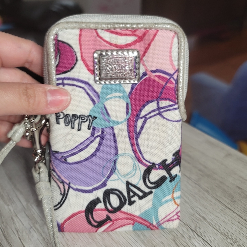 Coach Poppy Phone Wristlet